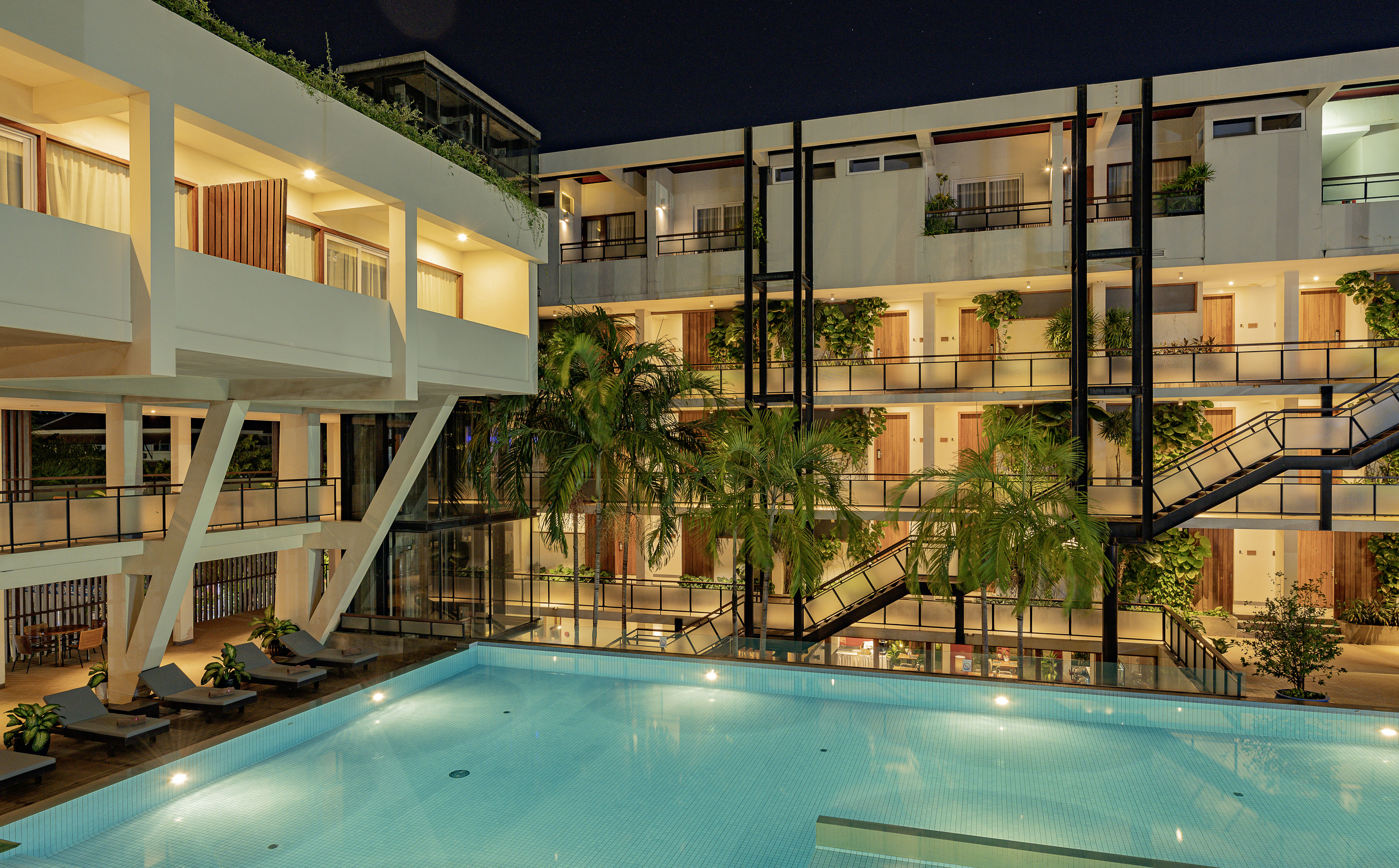 Poolside View